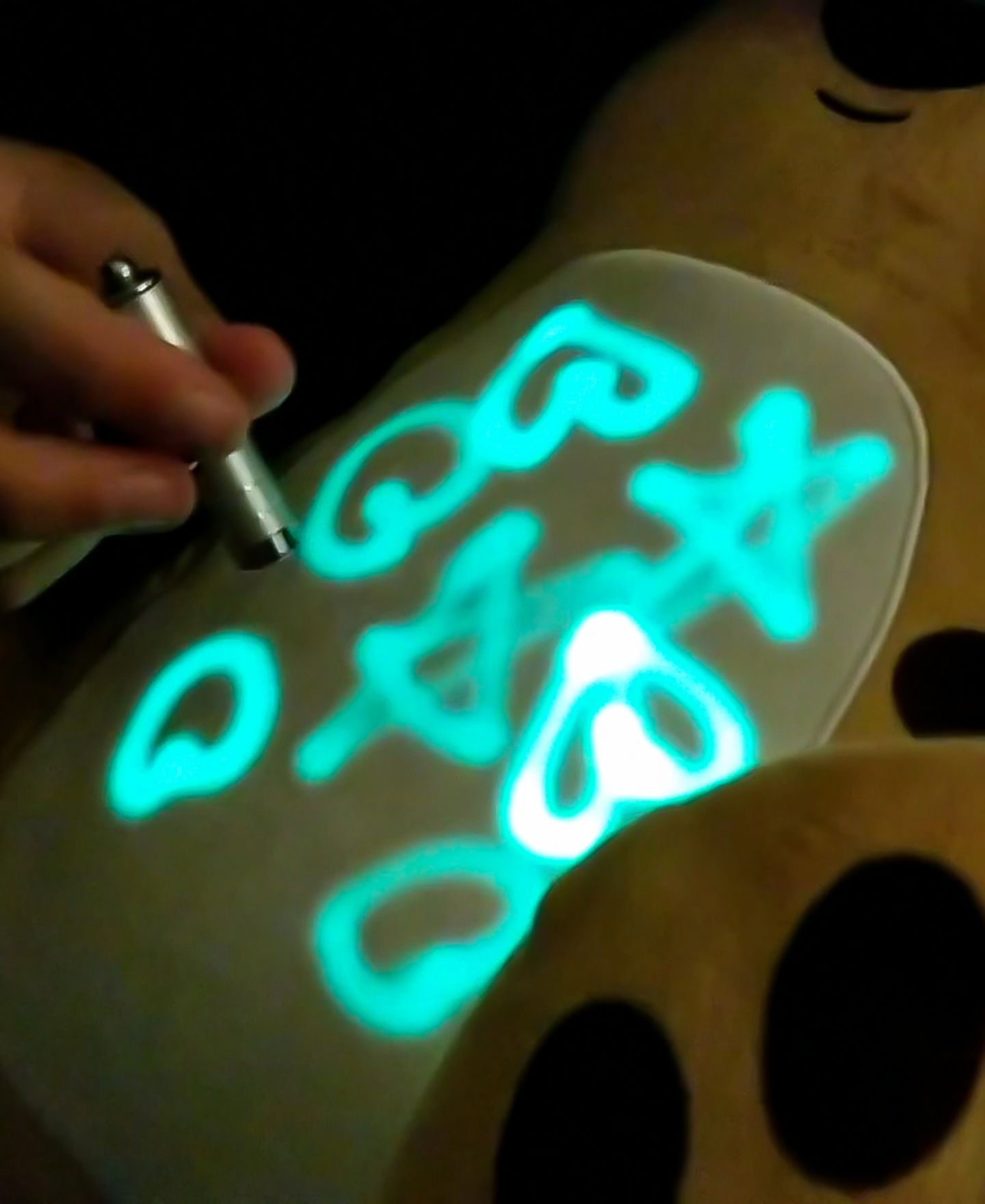 Детские мягкие игрушки Flipo AniMates Doodle Glow-in-the-Dark Plush Bear — фото 3