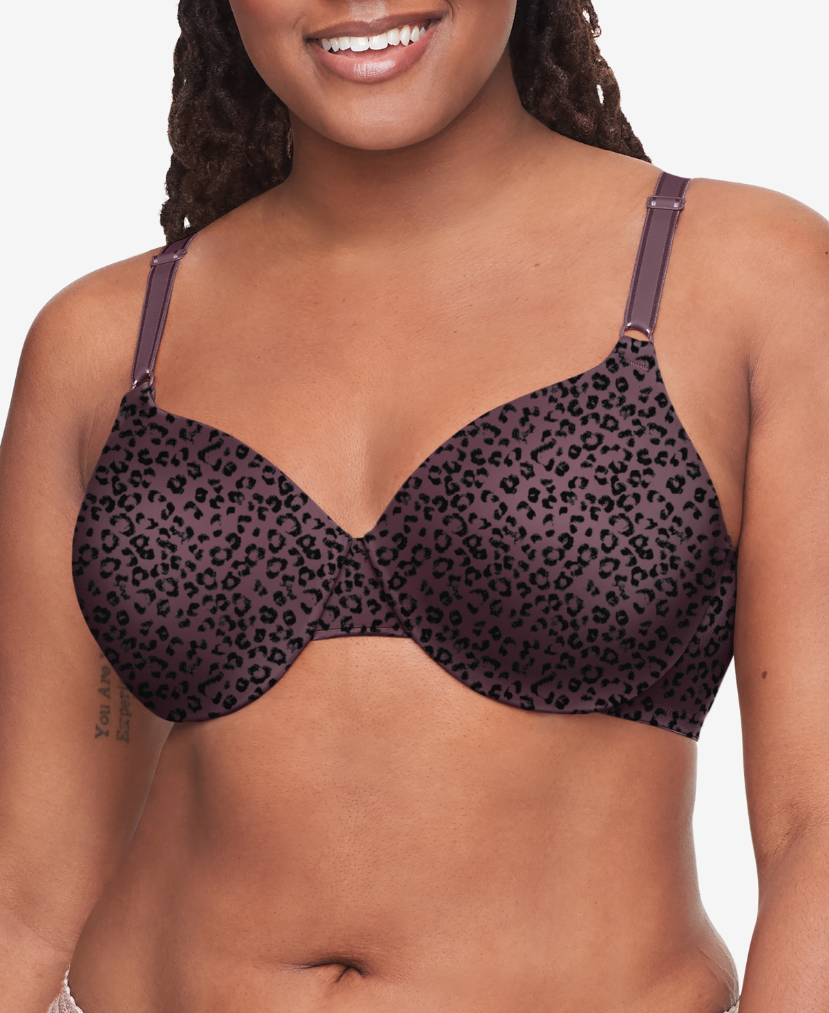 Warner's Warners This Is Not A Bra Cushioned Underwire Lightly Lined T-shirt  Bra 1593 In Leo Vino