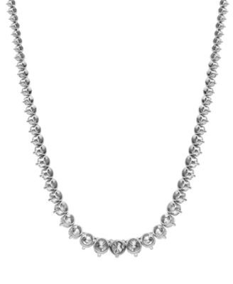 Lab Grown Diamond Graduated 16-1/2" Collar Necklace (15 ct. t.w.) in 14K White Gold or 14k Yellow Gold