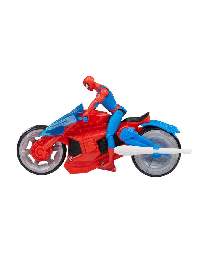 Marvel Spider-Man Epic Hero Series Web Blast Cycle and Action Figure ...