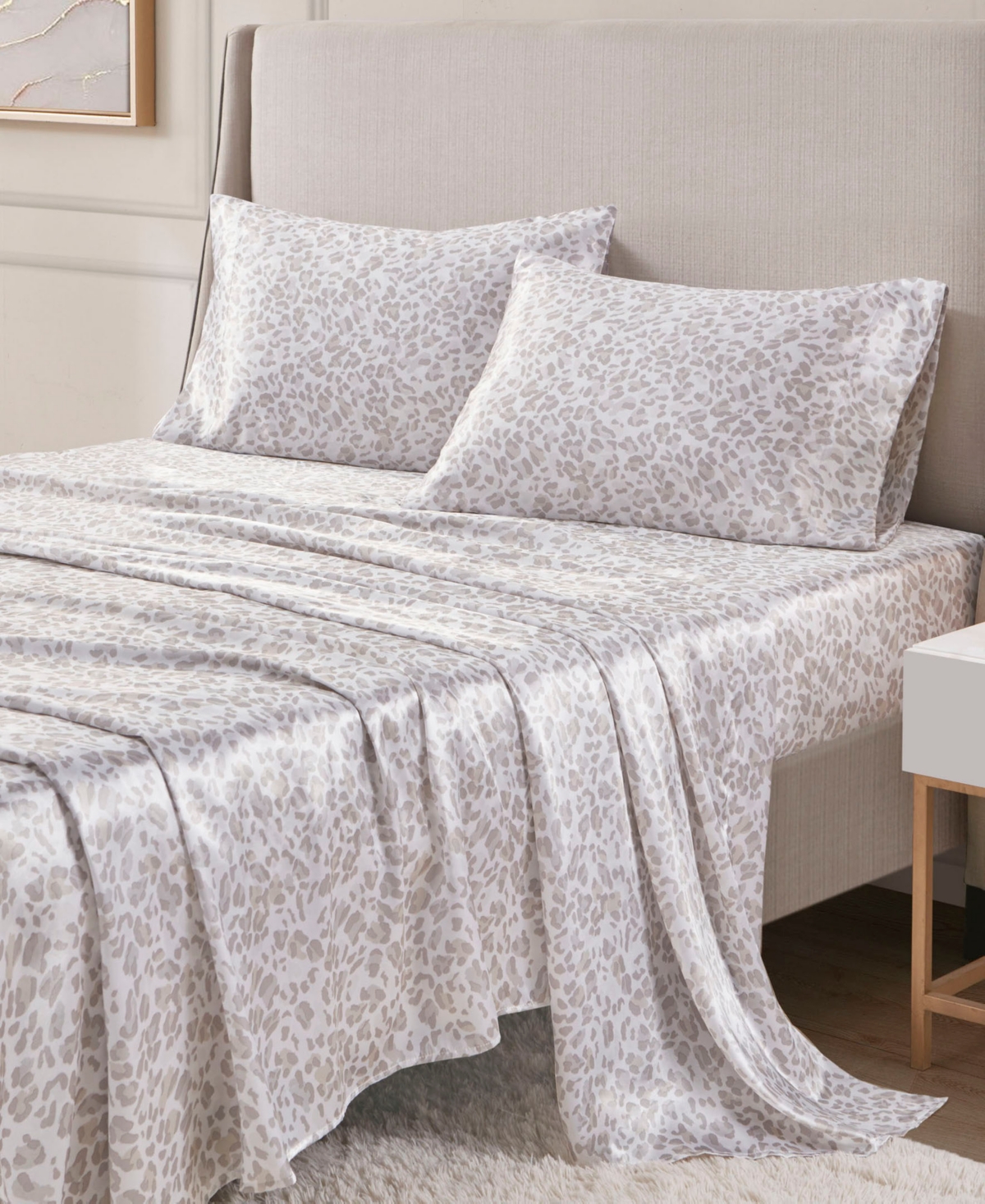 Madison Park Essentials Printed Satin Sheet Set