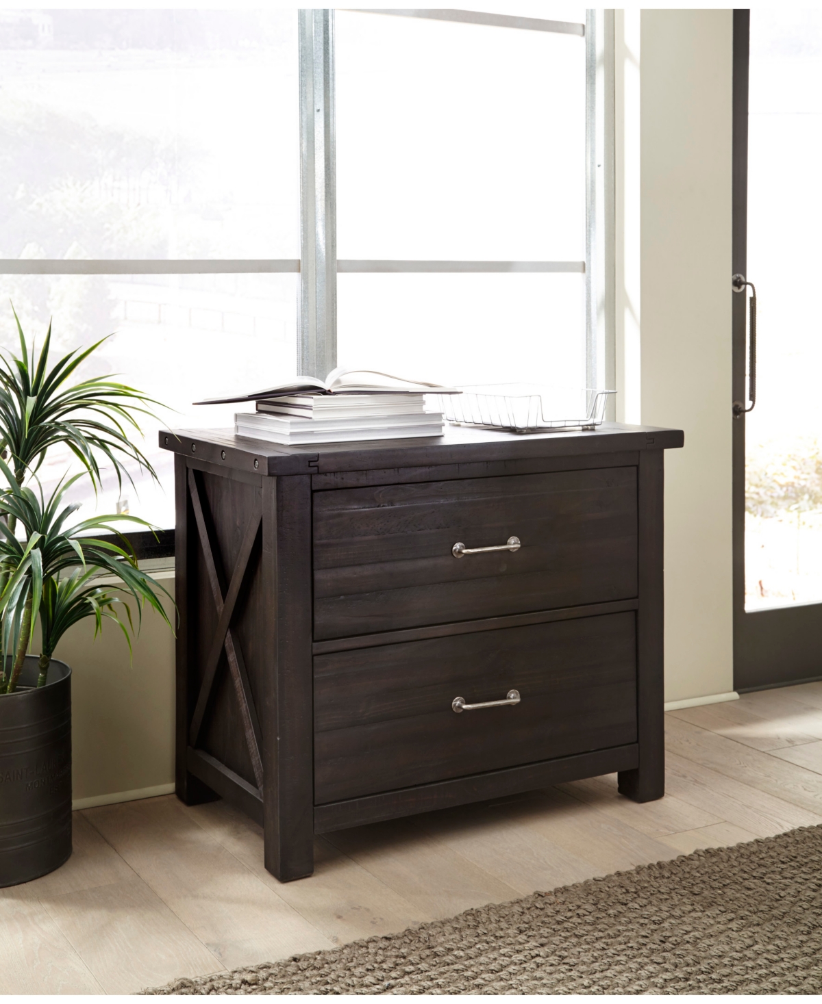 MACY'S YOSEMITE 31" WOOD LATERAL FILE CABINET 