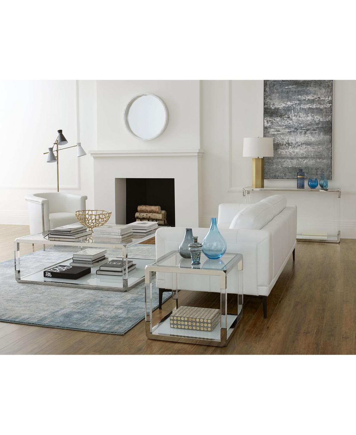 MACY'S JASPER 47" SQUARE COFFEE TABLE 
