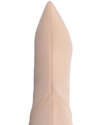 Women's Tullip Kitten Heel Pointed Toe Knee High Dress Boots