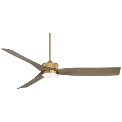 60" Montage Modern Indoor Outdoor Ceiling Fan with Dimmable LED Light