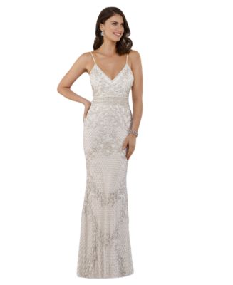 Lara Frenchie Spaghetti Strap Beaded Wedding Gown main image 1