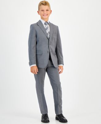 Kenneth Cole Reaction Kids' Big Boys Slim Fit Suit Separates In Gray