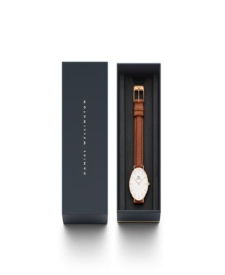 Women's Petite Durham Brown Leather Watch 32mm
