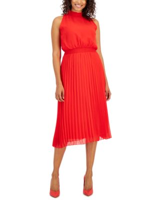 Sam Edelman - Women's Sleeveless Pleated Midi Dress