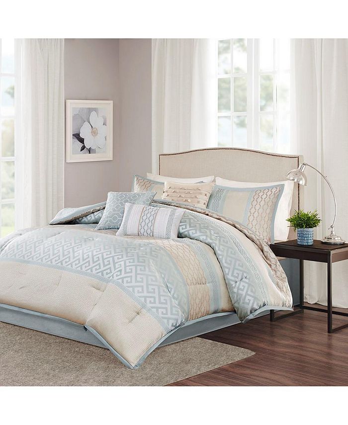 Gracie Mills Theodore 7Piece Jacquard Comforter Set Macy's