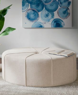 Ferris 48.5" Wide Fabric Oval Ottoman