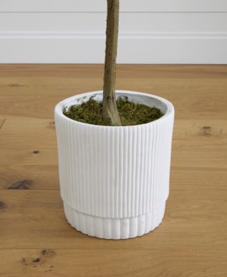 72" Artificial Olive Tree with Decorative Planter