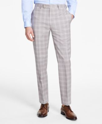 Calvin Klein Men s Slim Fit Wool Blend Stretch Plaid Suit Separate Pants Macy s