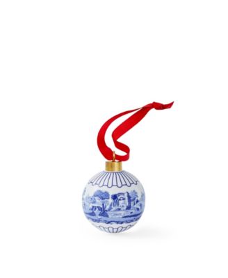 Blue Italian Bauble Ornaments, Set of 3