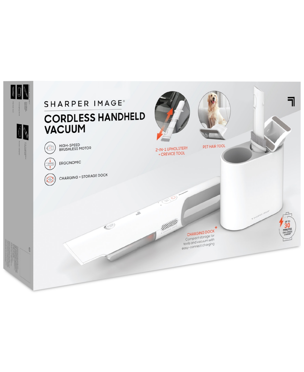 Shop Sharper Image Compact Cordless Handheld Vacuum In White