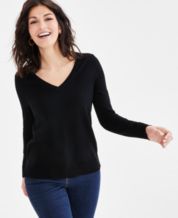 Macy s black shop sweater womens