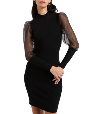 French connection long sleeve black buy dress