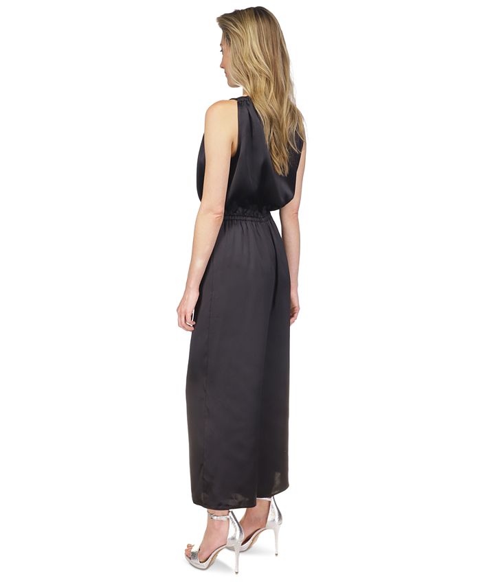 Michael Kors Women's Rhinestone-Strap Surplice Jumpsuit - Macy's