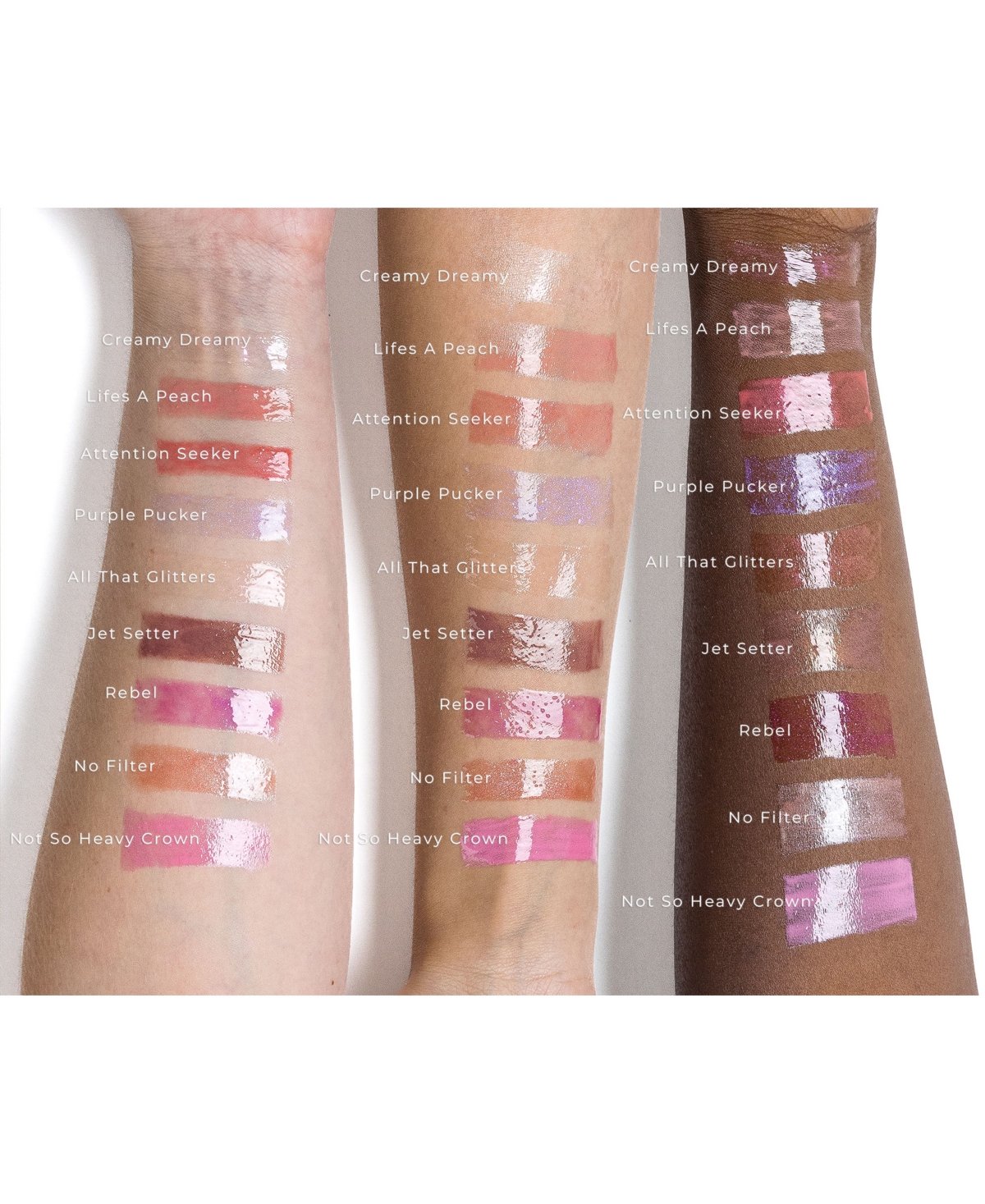 Shop Rinna Beauty Larger Than Life All That Glitters Lip Plumping Gloss, 0.14 Oz. In Jet Setter (mauve)