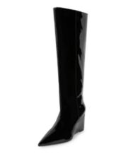 Macy's black wide calf on sale boots