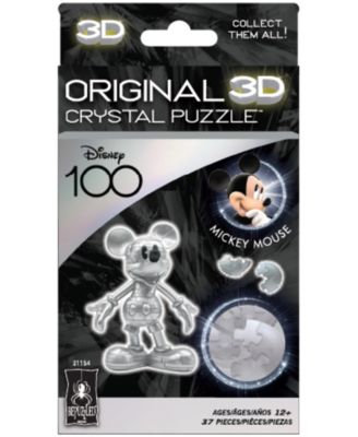 3D Crystal Puzzle - Disney 100 Platinum Edition - Mickey Mouse, 37 Pieces