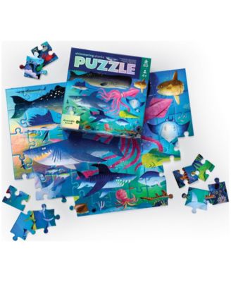 Shimmering Sharks Holographic Foil Puzzle, 60 Pieces
