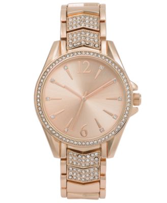 I.N.C. International Concepts Women s Rose Gold Tone Bracelet Watch 38mm Created for Macy s Macy s