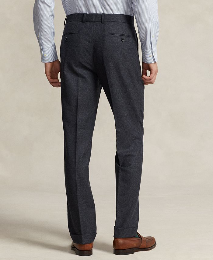 Ralph Lauren Men's Dress Pants Wool Blend Flannel Gray Size 40X30