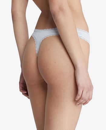 Calvin Klein Wo Lace-trim Thong Underwear Qd3705 Amnesia – CheapUndies