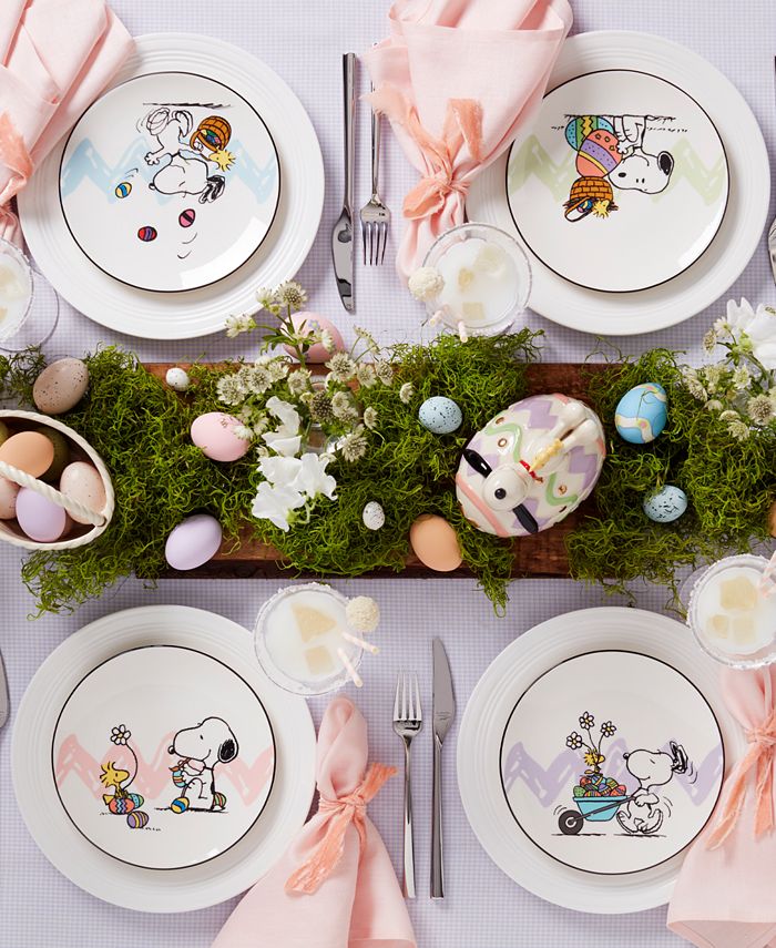 Lenox Peanuts Easter Accent Plates, Set of 4 Macy's