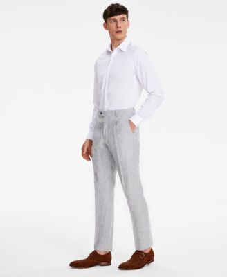Tommy Hilfiger - Men's Modern-Fit Linen Suit Pants