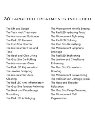 Microcurrent and Red Led Light Gua Sha Massager for Face and Neck