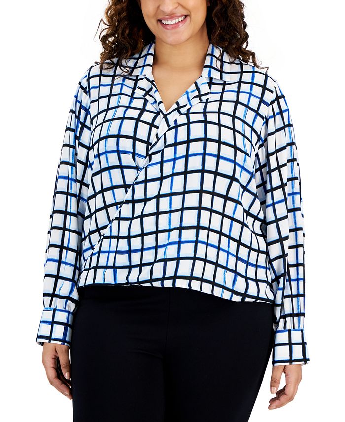 Macy's calvin klein plus size tops clearance