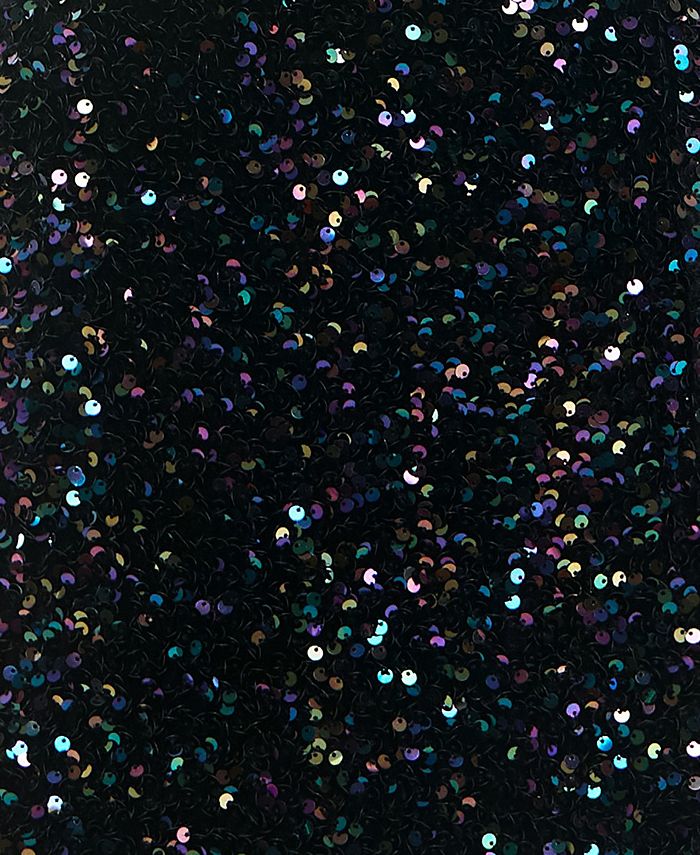 Crystal Doll Juniors' Sequin V-Neck Gown White Size 11