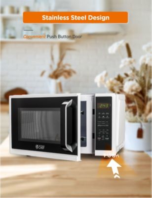 0.9 Cu. Ft. Counter Top Microwave 10 Power Levels,White