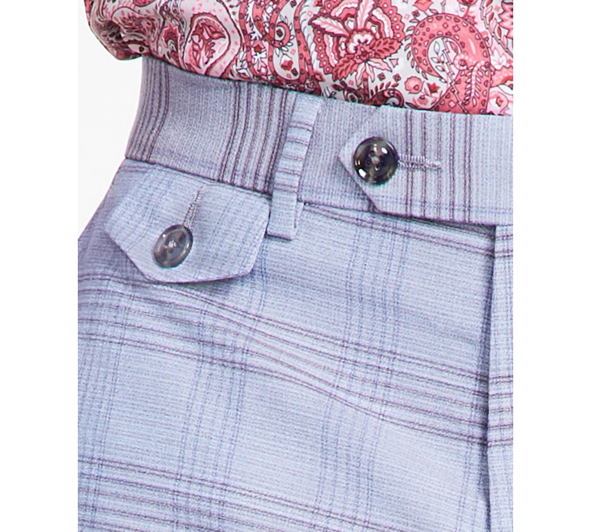 Tayion Collection Men's Classic-Fit Plaid Suit Pants -blue Plaid