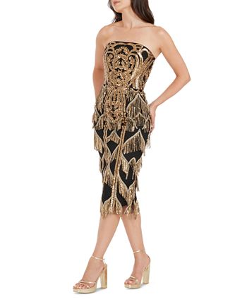 Dress the population fringe dress hotsell
