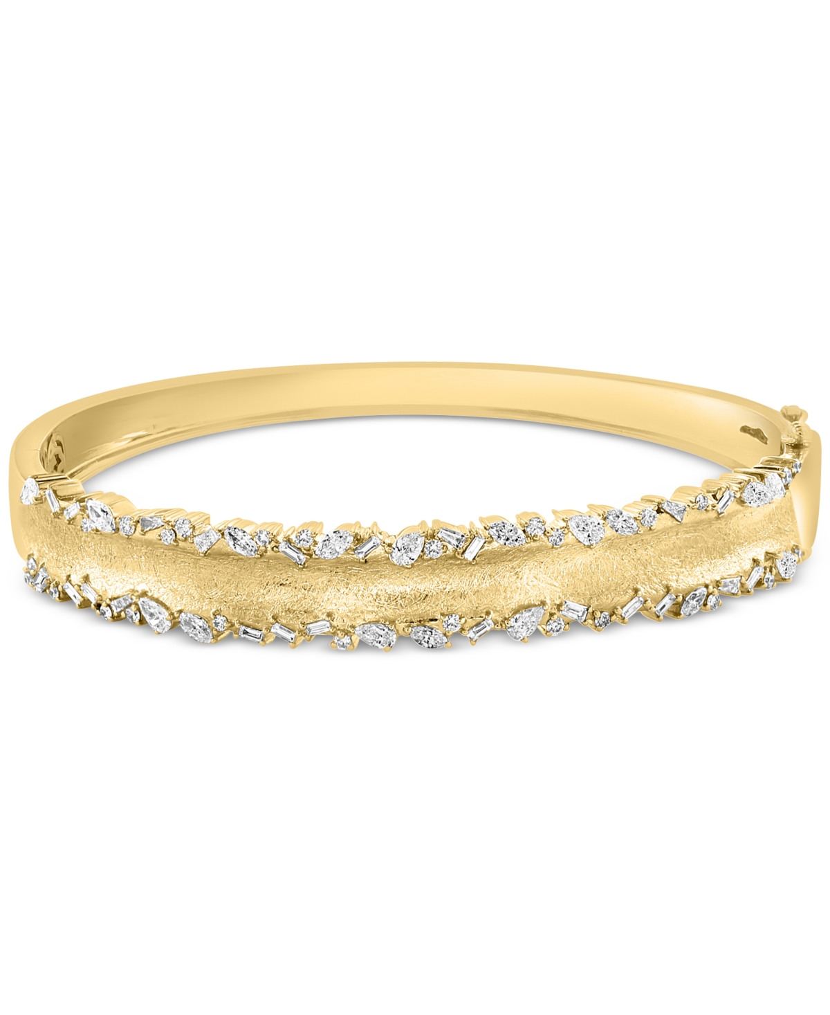 Effy Collection Effy Diamond Multi-cut Bangle Bracelet (1-1/5 Ct. T.w.) In 14k Gold