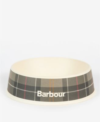 Photo 2 of Bamboo dog bowl in Barbour's classic tartan print with Barbour logo. Made in Germany
Dimensions - 6.9" L x 6.9" W x 2.1" H. Embossed logo. Durable bamboo construction. Bamboo dog bowl in Barbour's classic tartan print with Barbour logo. Bamboo, Corn, Resi