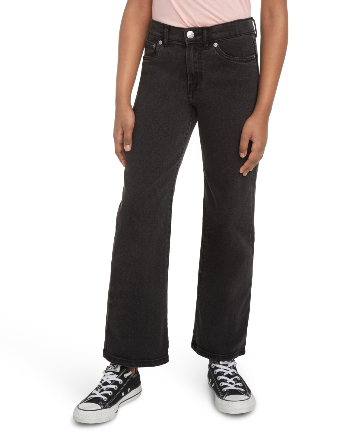 Levi's Big Girls Vintage-Like Mid Rise Straight Leg 94 Baggy Jeans