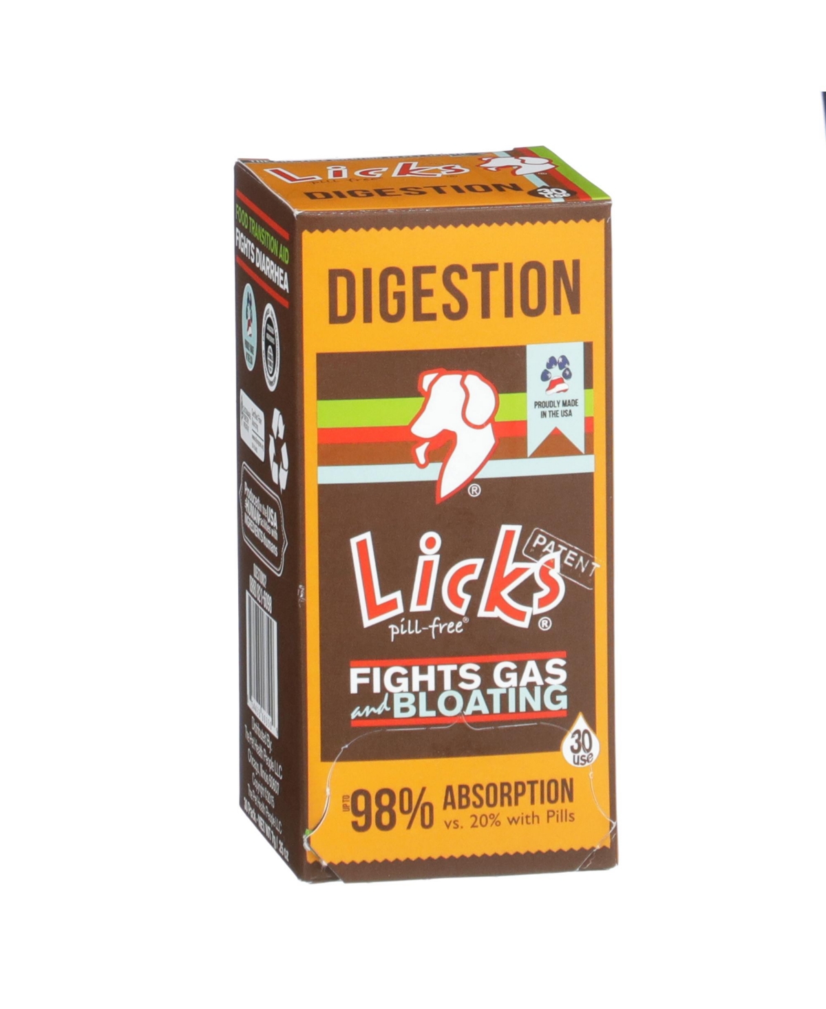 Licks Pill-Free Dog Digestion - Dog Gut Health and Gas Relief - Bloating Relief and Digestion Supplement for Dogs - Dog Health Supplie