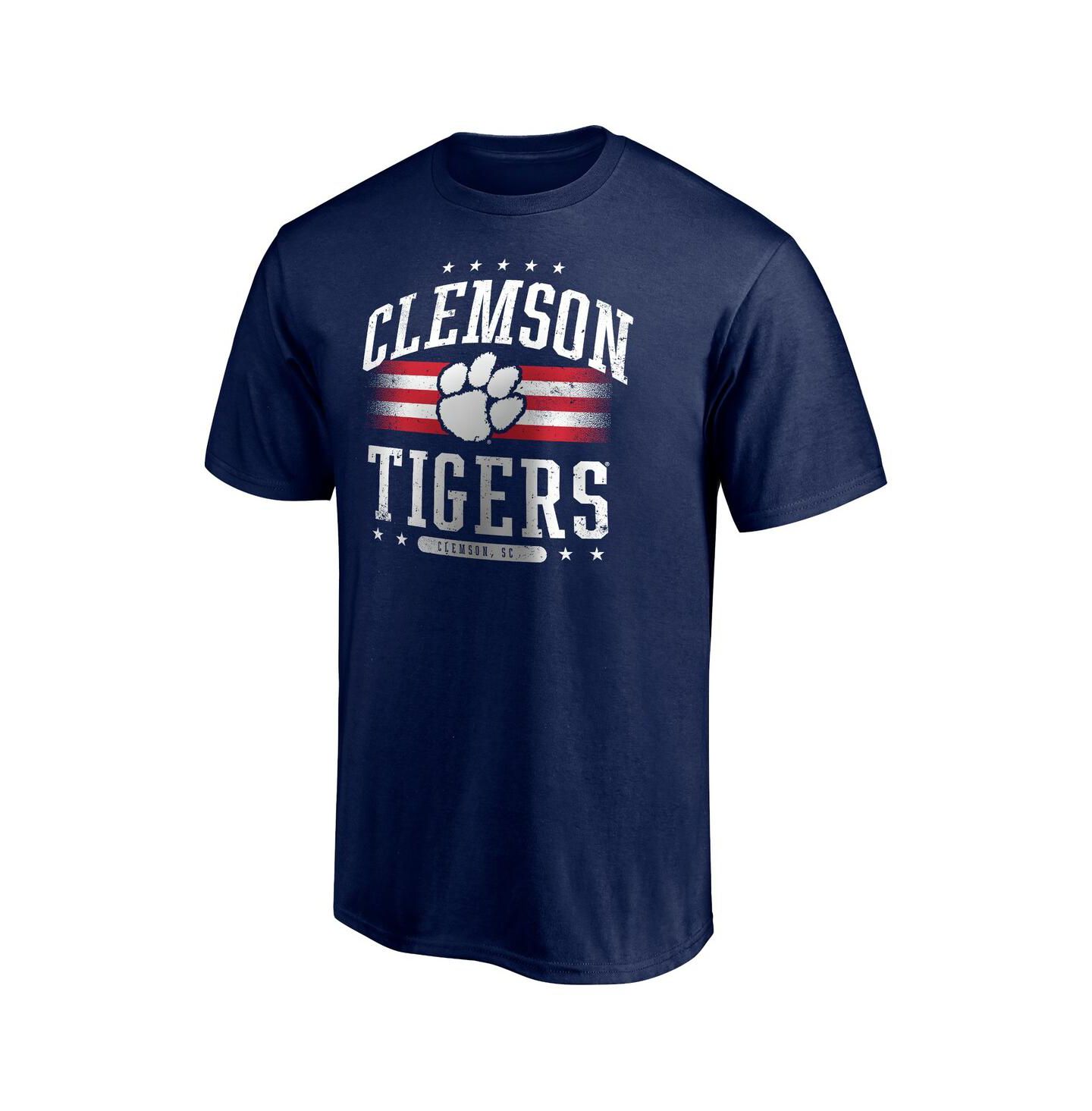 Мужская футболка Fanatics Navy Clemson Tigers Americana — фото 2