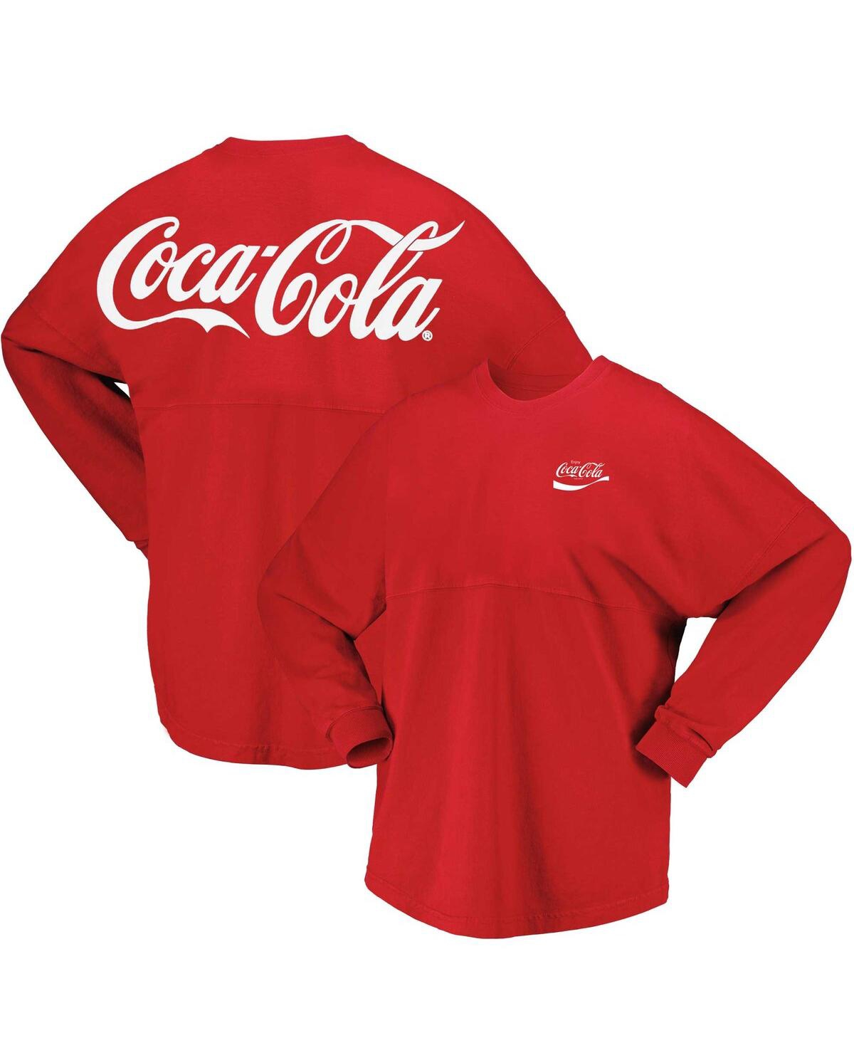 Men's and Women's Red Coca-Cola Long Sleeve T-shirt - Red