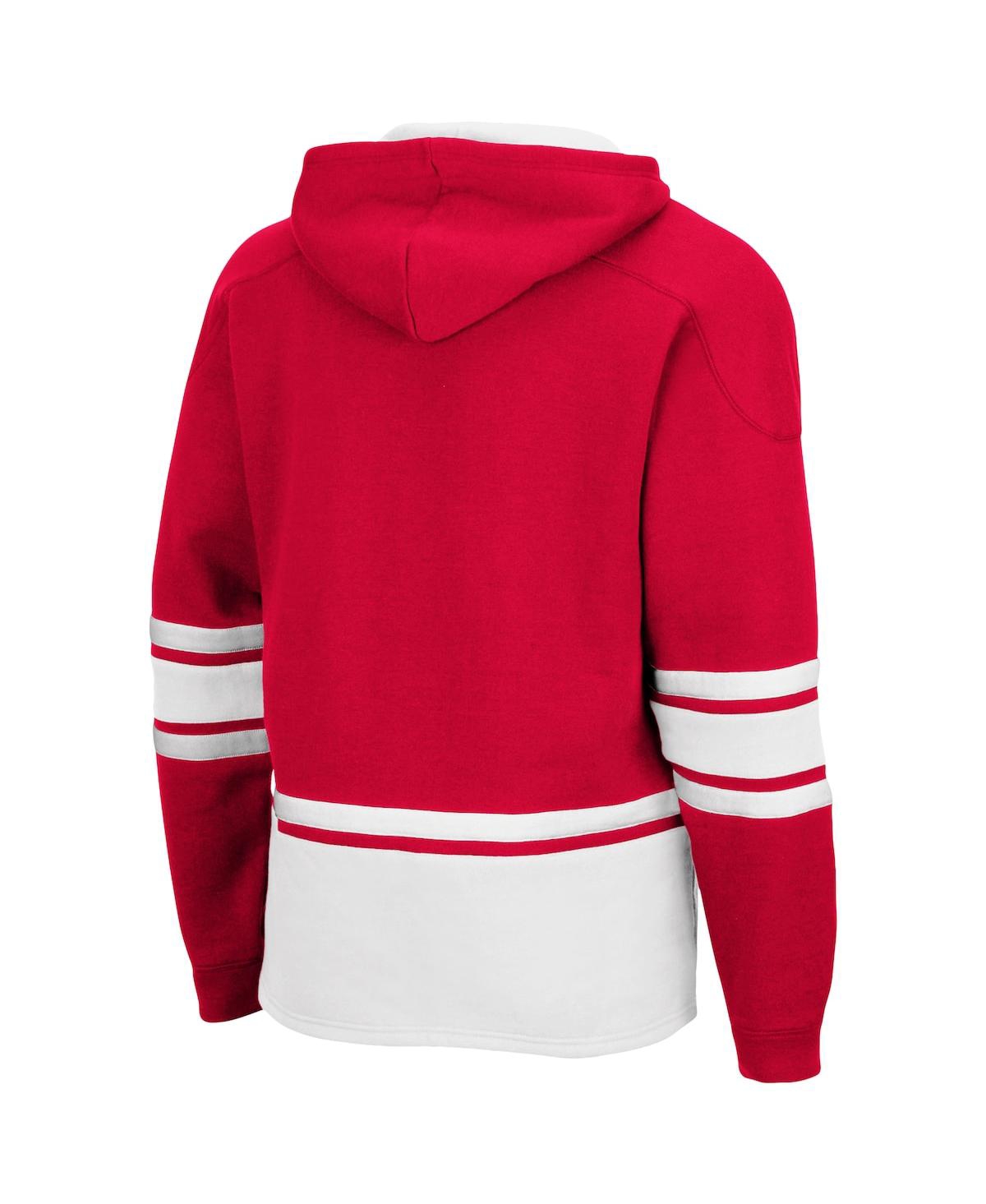 Shop Colosseum Men's  Red Cornell Big Red Lace Up 3.0 Pullover Hoodie