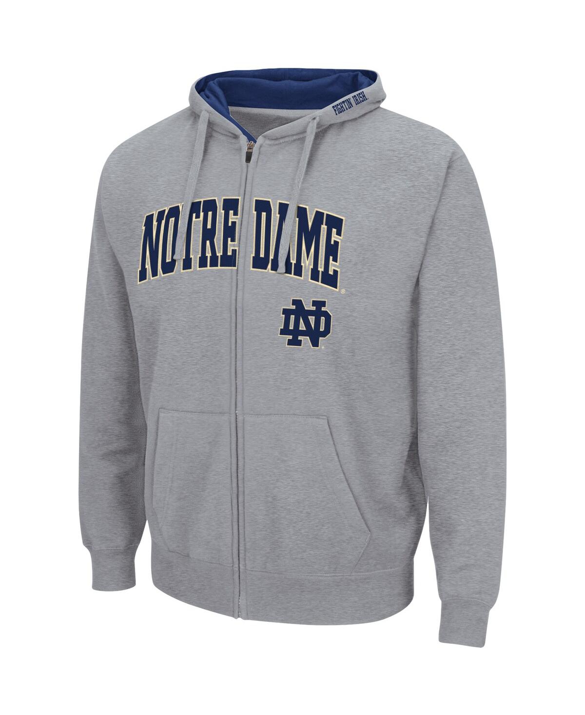 Colosseum Men's Notre Dame Fighting Irish Arch & Logo 3.0 Full-Zip Hoodie