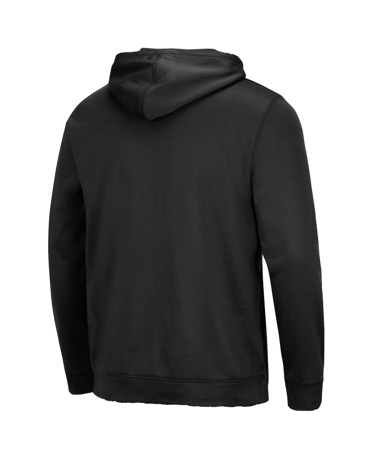 Shop Colosseum Men's  Black Georgetown Hoyas Blackout 3.0 Pullover Hoodie