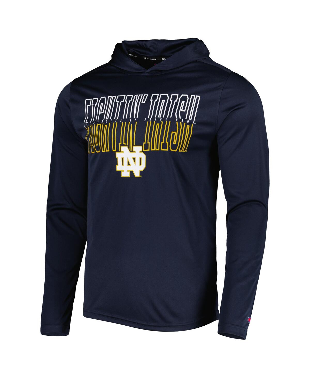 Men's ChampionNotre Dame Fighting Irish Impact Pullover Hoodie - Navy