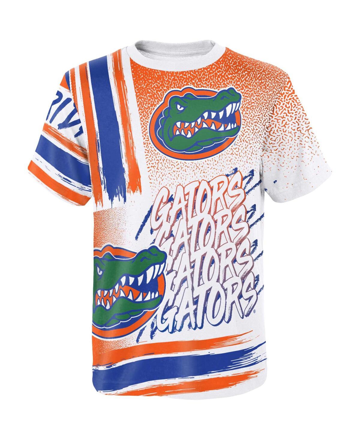 Shop Outerstuff Big Boys White Florida Gators Gametime Multi-hit T-shirt