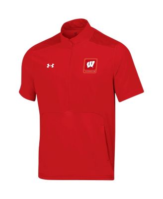 Men's Red Wisconsin Badgers Motivate Half-Zip Jacket
