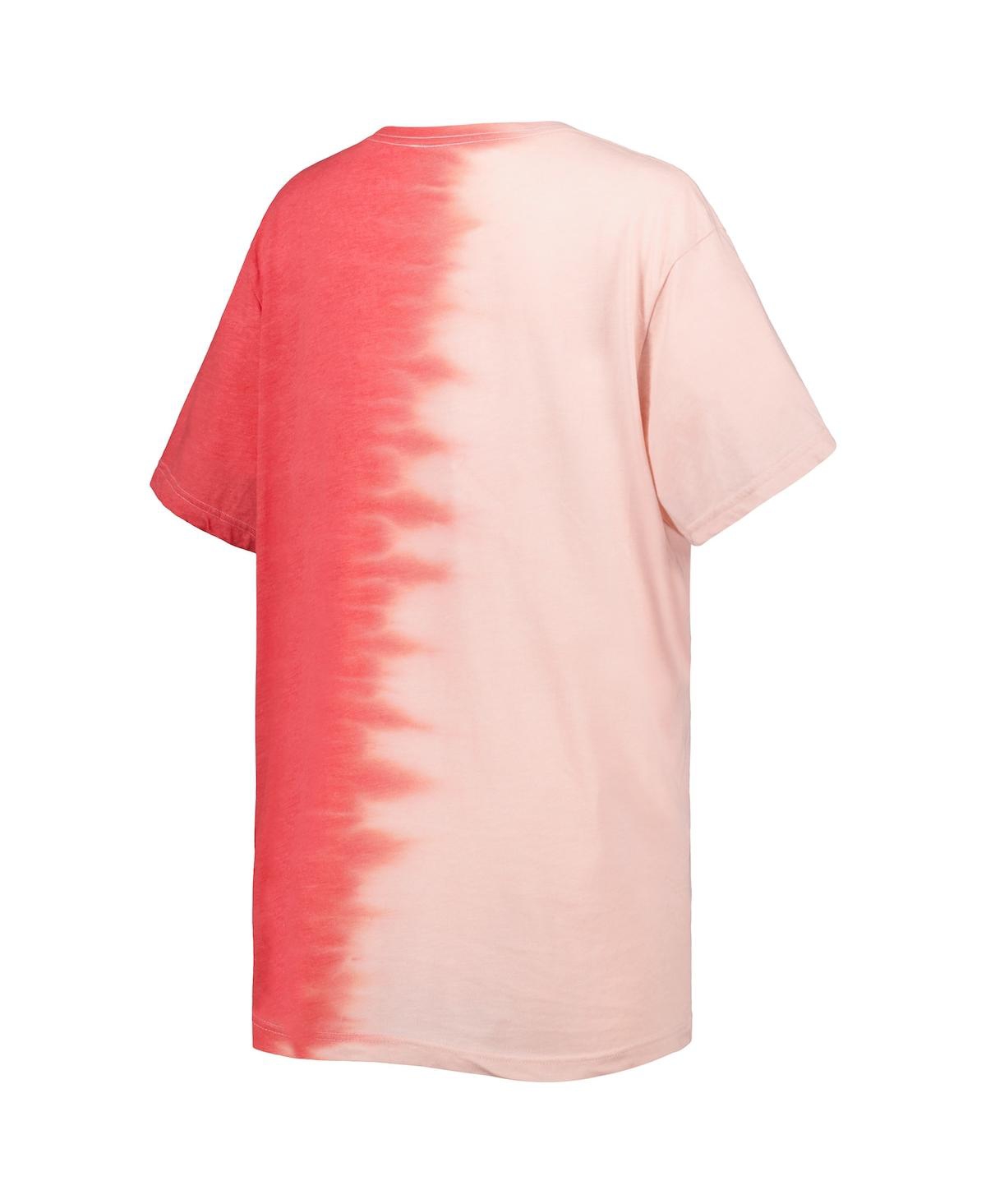 Shop Gameday Couture Women's  Scarlet Distressed Nebraska Huskers Find Your Groove Split-dye T-shirt
